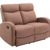 Relaxsofa 2-Sitzer - Stoff - Braun - EVELYN