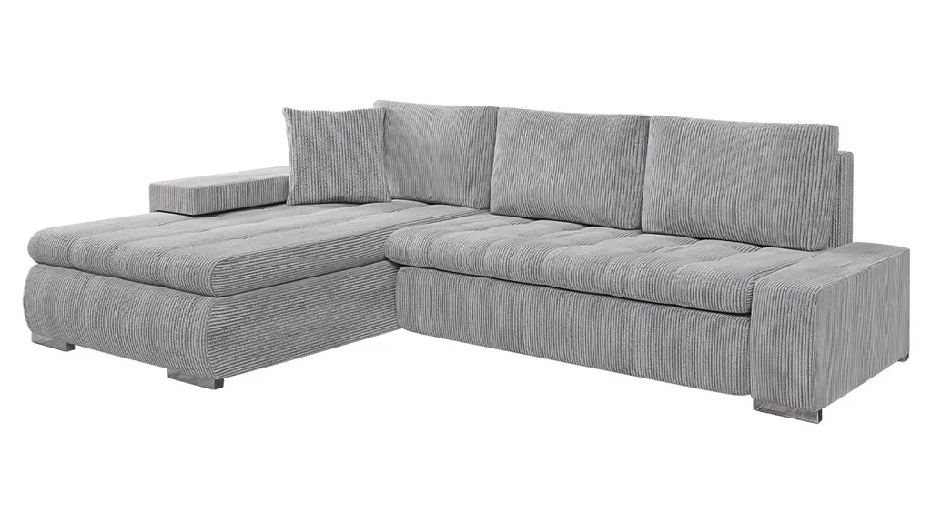 Mirjan24 Ecksofa Orkan Mini Cord, Polsterecke Mit Bettkasten Und Schlaffunktion, Elegante Eckcouch (Farbe: Poso 110) 1 Mirjan24 Ecksofa Orkan Mini Cord, Polsterecke Mit Bettkasten Und Schlaffunktion, Elegante Eckcouch (Farbe: Poso 110)