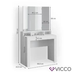 Vicco Schminktisch Nora Weiß Spiegel Frisiertisch Frisierkommode Mit Schublade -VIDAXL || HOMCOM Verkäufe f9a0f26d1137ceb7fa9dbf1fa25fc94e
