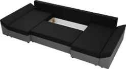 Mirjan24 Ecksofa Dante U, Eckcouch, Couch Mit Bettkasten Und Schlaffunktion, U-Form, Wohnzimmer (Farbe: Alova 04 + Alova 36) -VIDAXL || HOMCOM Verkäufe fb77a94546525c884788588813b7a90b