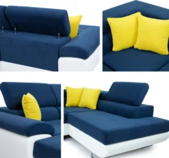 Mirjan24 Ecksofa Cotere Bis, Eckcouch Mit Bettkasten, U-Form Schlafsofa Vom Hersteller, Wohnlandschaft (Uttario Velvet 2979 + Senegal 825, Seite: Links) -VIDAXL || HOMCOM Verkäufe fbfe838db360b7bea1f38ca8d31addf0 3