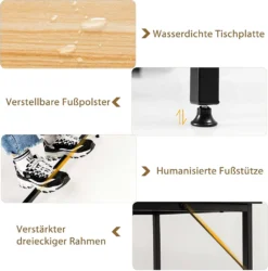 COSTWAY L-förmiger Schreibtisch, Eckschreibtisch 137x137x75,5cm, Computertisch Bürotisch Mit 2 Ablageflächen & Fußstütze, Arbeitstisch Platzsparend Natur 9 COSTWAY L-förmiger Schreibtisch, Eckschreibtisch 137x137x75,5cm, Computertisch Bürotisch Mit 2 Ablageflächen & Fußstütze, Arbeitstisch Platzsparend Natur -VIDAXL || HOMCOM Verkäufe fc60b7286b794f76c4c298f9e95279b5