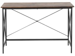 Schreibtisch Dunkelbraun MDF-Platte Holzoptik 115 X 60 Cm Metallgestell Schwarz Rechteckig Industrial Style Für Büro Wohnzimmer Jugendzimmer -VIDAXL || HOMCOM Verkäufe fcb90f1b15c51749b4c436ae3b59830d