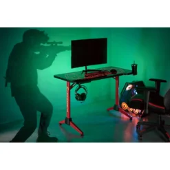 Gaming Tisch Schreibtisch Mit Großer Oberflächemit Verstellbarer RGB-LED-Hintergrundbeleuchtung Getränkehalter Kopfhörerhalter 120cm Computertisch Spieltisch 16 Gaming Tisch Schreibtisch Mit Großer Oberflächemit Verstellbarer RGB-LED-Hintergrundbeleuchtung Getränkehalter Kopfhörerhalter 120cm Computertisch Spieltisch -VIDAXL || HOMCOM Verkäufe fdcb5a6618125e5e3dcaf4eb477bebb9