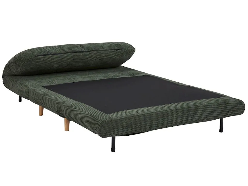 Schlafsofa 2-Sitzer - Cord - Dunkelgrün - PALULA 5 Schlafsofa 2-Sitzer - Cord - Dunkelgrün - PALULA – Bild 5